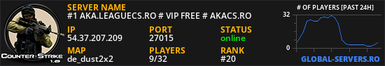 #1 AKA.LEAGUECS.RO # VIP FREE # AKACS.RO