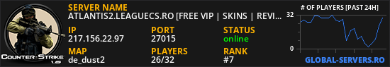ATLANTIS2.LEAGUECS.RO [FREE VIP | SKINS | REVIVE]