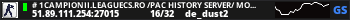 # 1CAMPIONII.LEAGUECS.RO /PAC History Server/ MOD REVIVE