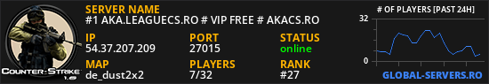 #1 AKA.LEAGUECS.RO # VIP FREE # AKACS.RO