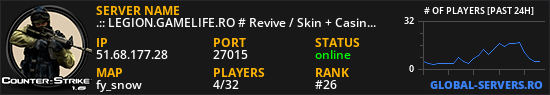 .:: LEGION.GAMELIFE.RO # Revive / Skin + Casino System ::.