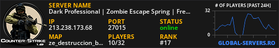 Dark Professional | Zombie Escape Spring | FreeVIP+BOSS+Events