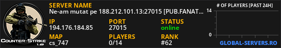 Ne-am mutat pe 188.212.101.13:27015 [PUB.FANATICSERVERS.RO]